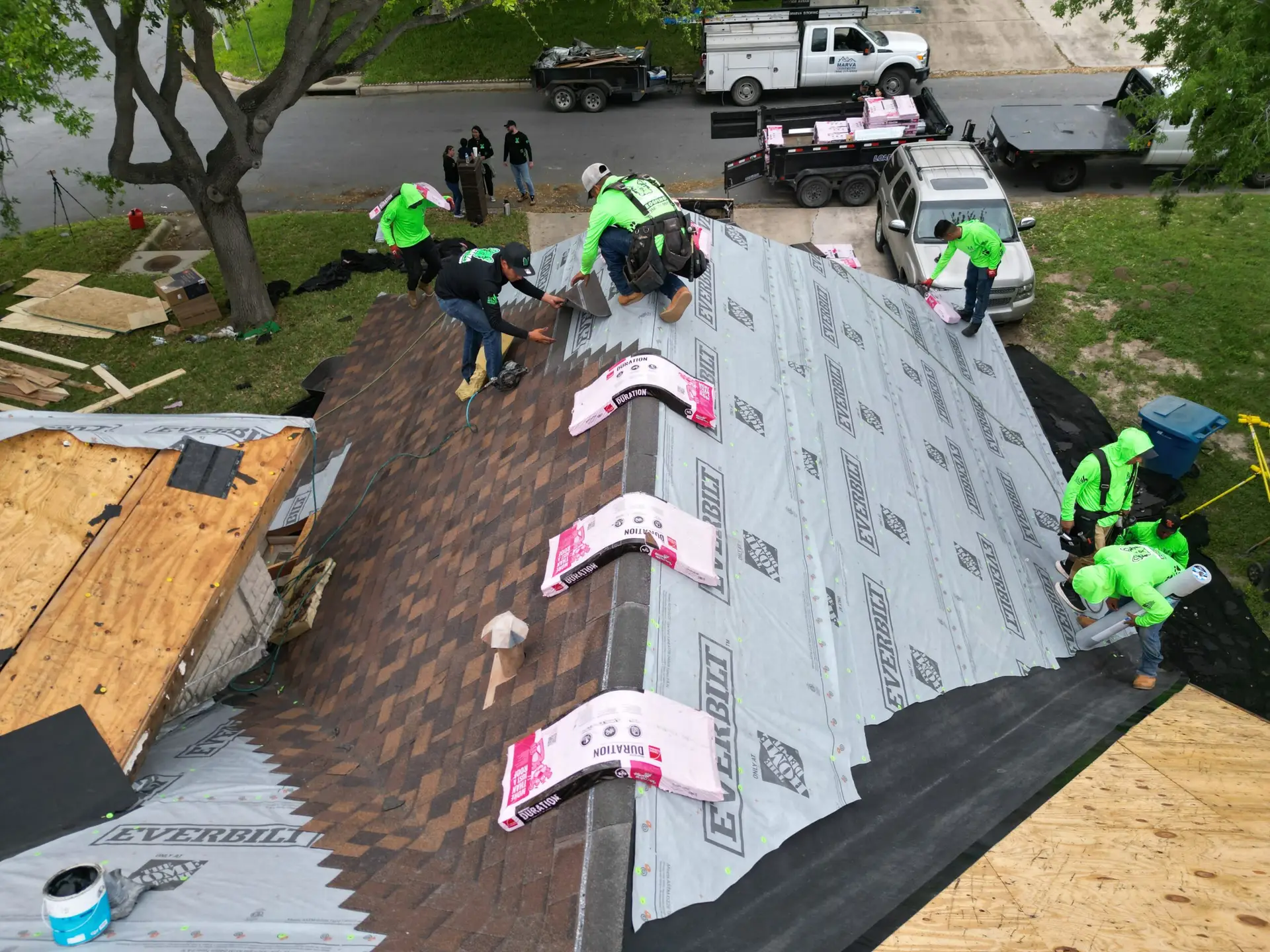 Storm Damage Roof Repair McAllen flat roof membrane damage