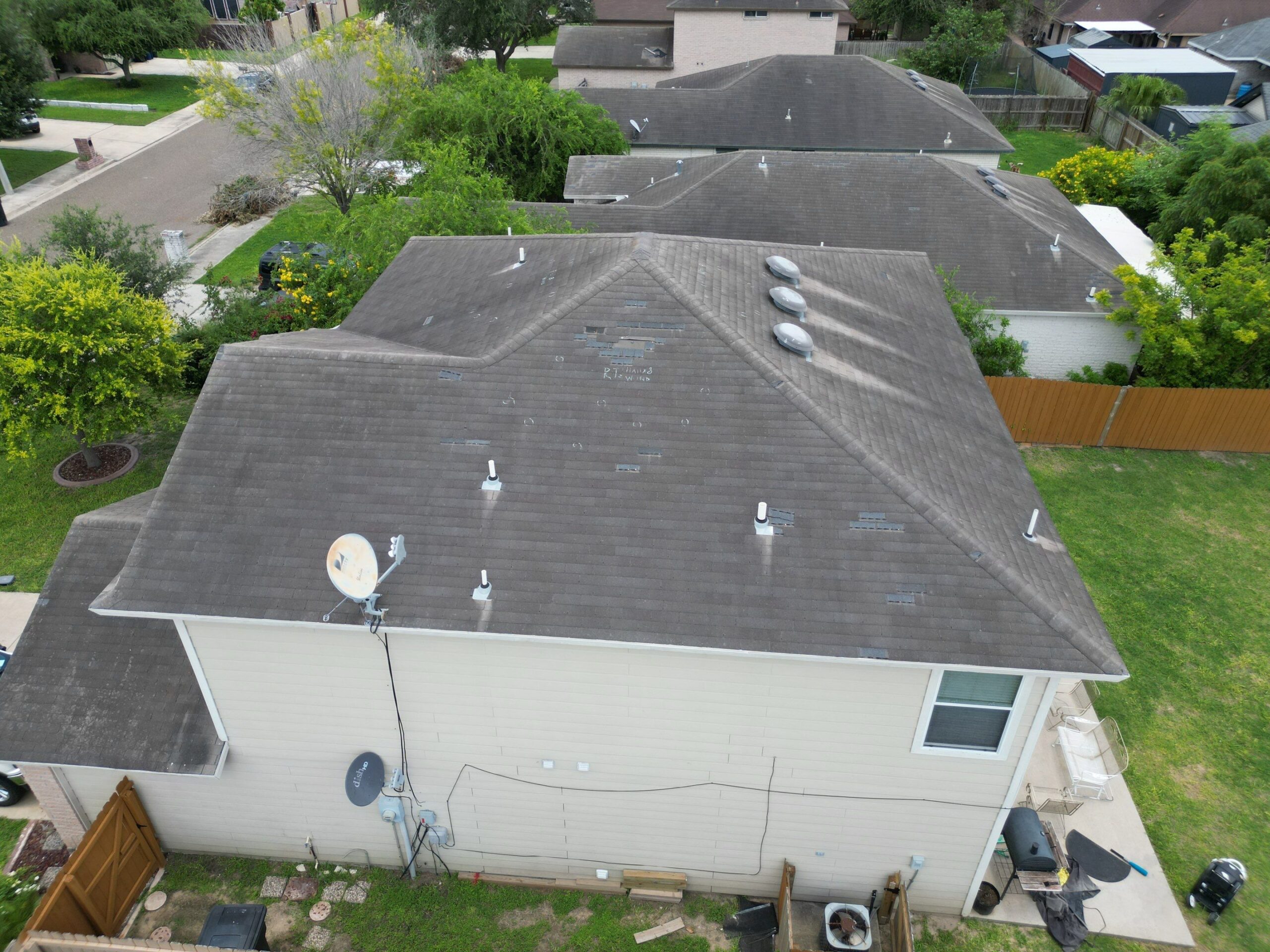 Hidden storm damage under asphalt shingles McAllen