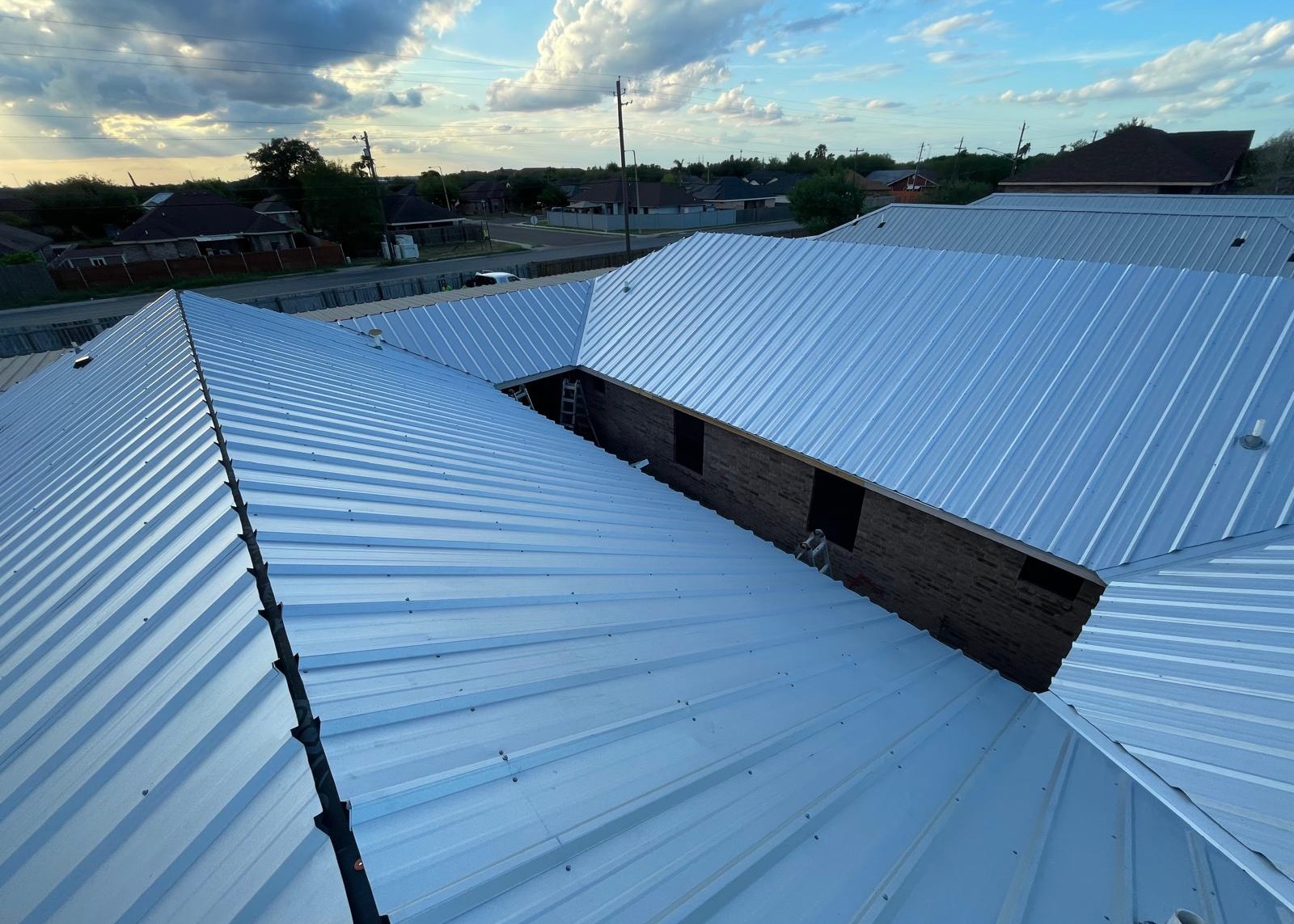 Commercial Metal Roofing McAllen on a commercial building