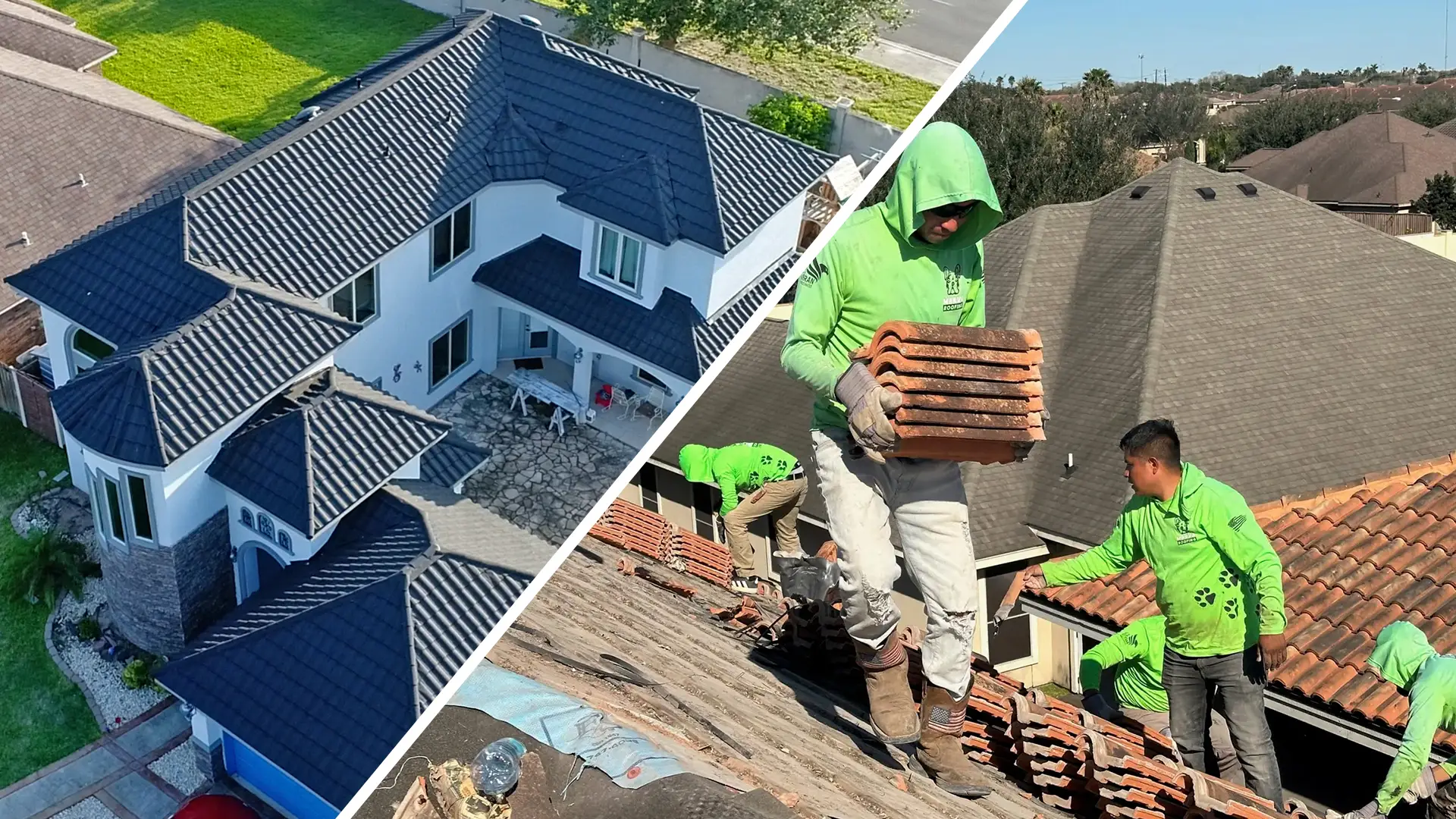 clay tile vs stone-coated metal tile mcallen